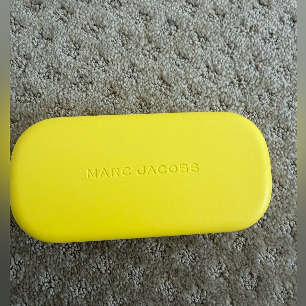 Marc Jacobs Yellow Eyewear/Accessory Case with Embossed Logo